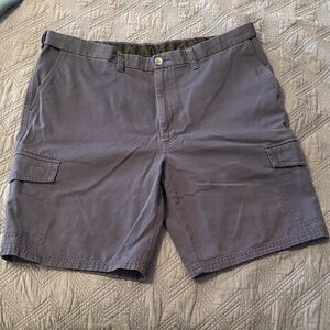 Haggar Men's Cargo Shorts in Slate Blue
